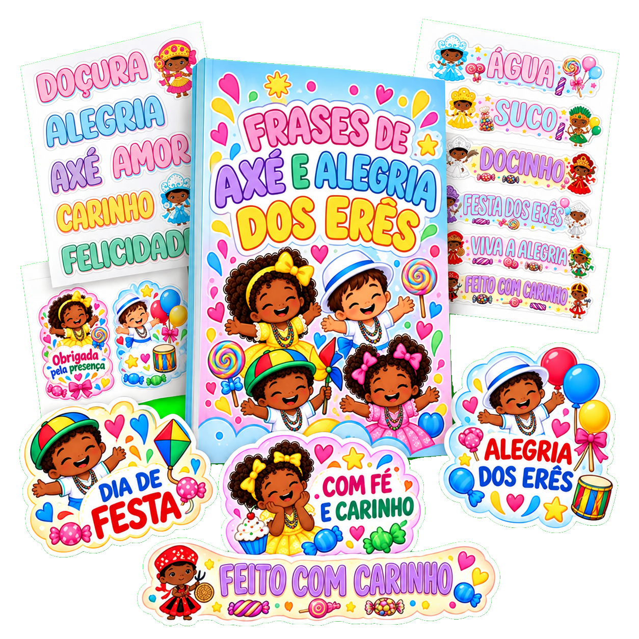 Bônus 2: Kit Frases de Axé e Alegria dos Erês